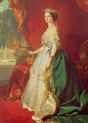 Emperatriz Eugenia (1826-1920) después de un retrato de François Xavier Winterhalter (1806-73)